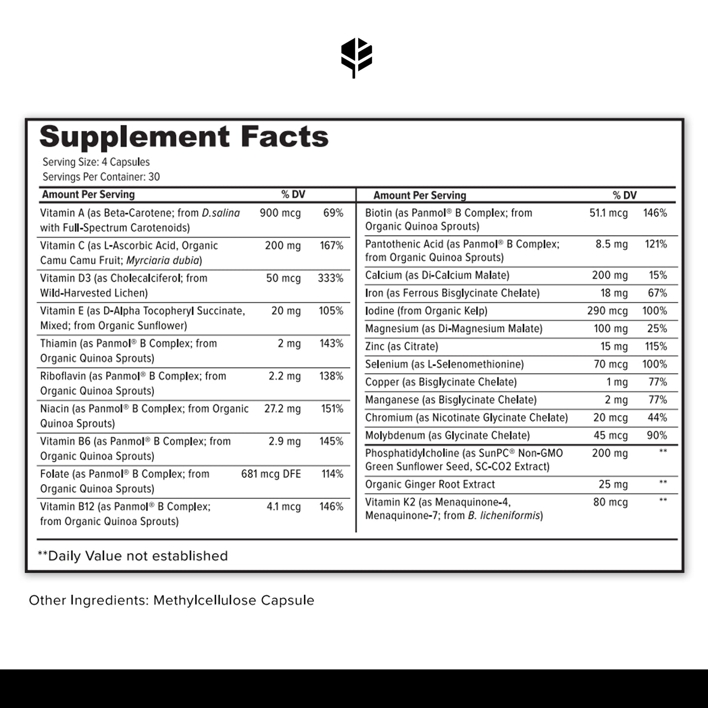 Primitive Scientific Prenatal and Postnatal Multivitamin for Women