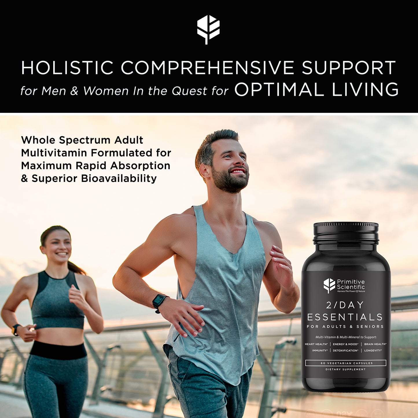 Primitive Scientific Whole Foods Multivitamins for Adults and Seniors