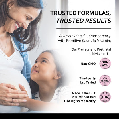 Primitive Scientific Prenatal and Postnatal Multivitamin for Women