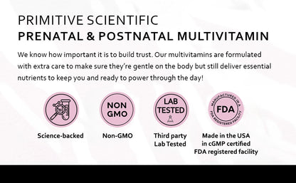 Primitive Scientific Prenatal and Postnatal Multivitamin for Women