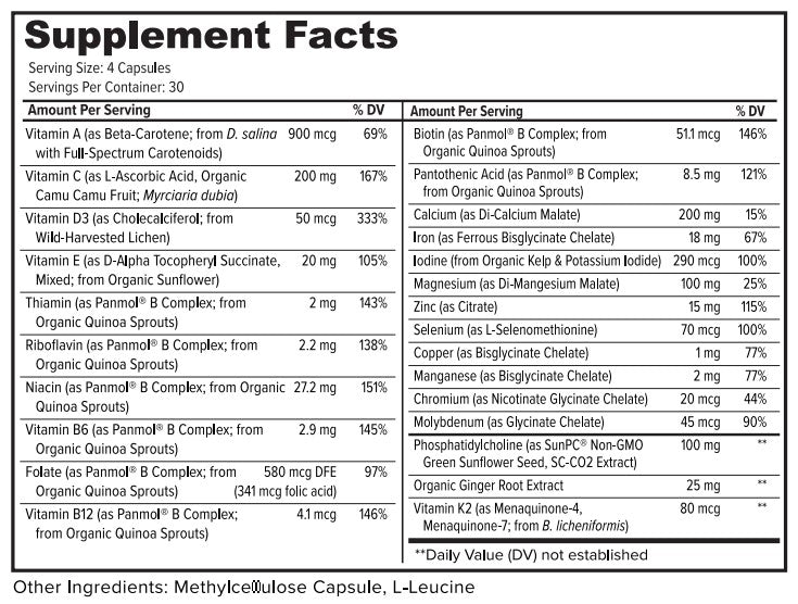 Primitive Scientific Prenatal and Postnatal Multivitamin for Women
