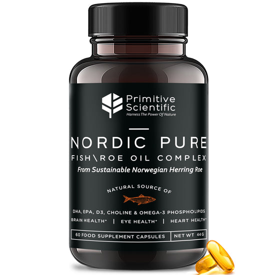 Nordic Pure Fish + Roe Oil Complex (60 Fish Oil Capsules) – Primitive ...