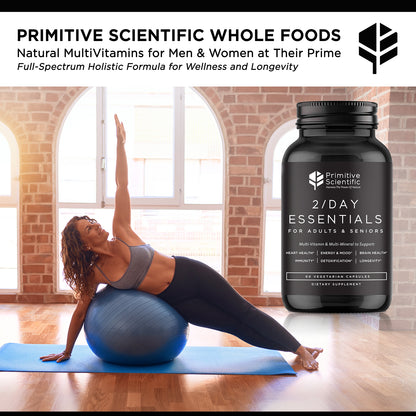 Primitive Scientific Whole Foods Multivitamins for Adults and Seniors